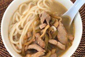 Spicy Mustard Pork Noodle Soup